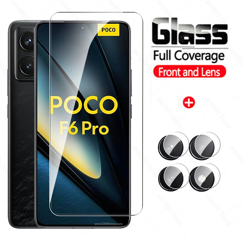 Полностью клеевое стекло для Xiaomi Poco F6 Pro Защитное экрана закаленная пленка