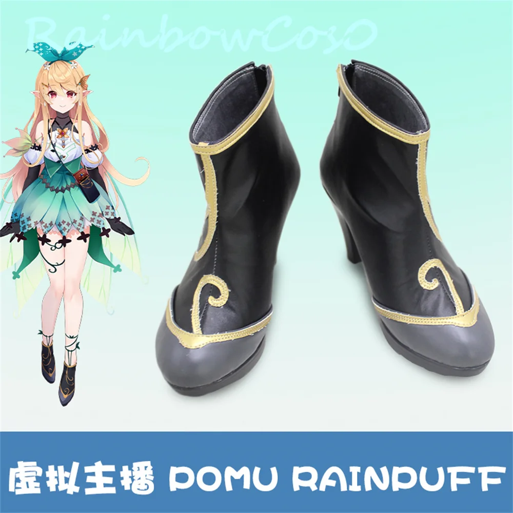 

Виртуальный YouTuber vtuber LazuLight Pomu Rainpuff Cosplay обувь сапоги игры аниме карнавал Хэллоуин Rainbowcos0 W2606