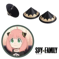 anime spy x family anya forger hairpins cosplay headwear wig accessories black hair ornaments conical accessories cos props girl