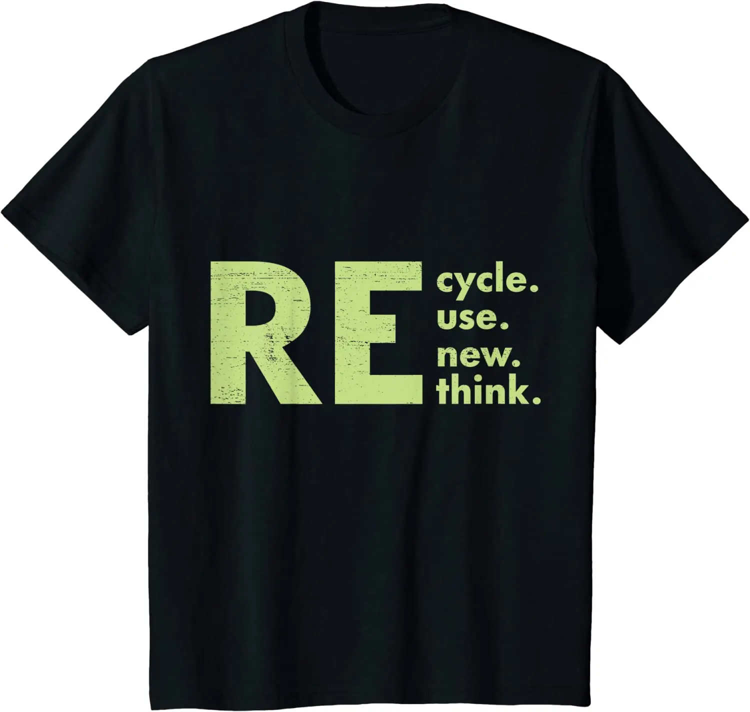 

Recycle Reuse Renew Rethink Crisis Environmental Activism T-Shirt 100% Cotton O-Neck Short Sleeve Casual Mens T-shirt Size S-3XL