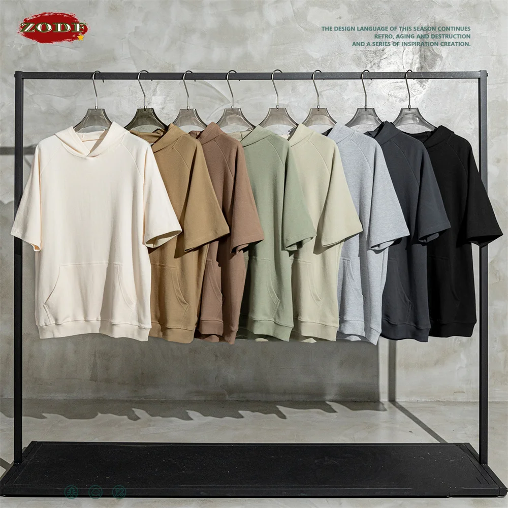 

Футболка мужская с капюшоном и рукавом реглан, г/м2