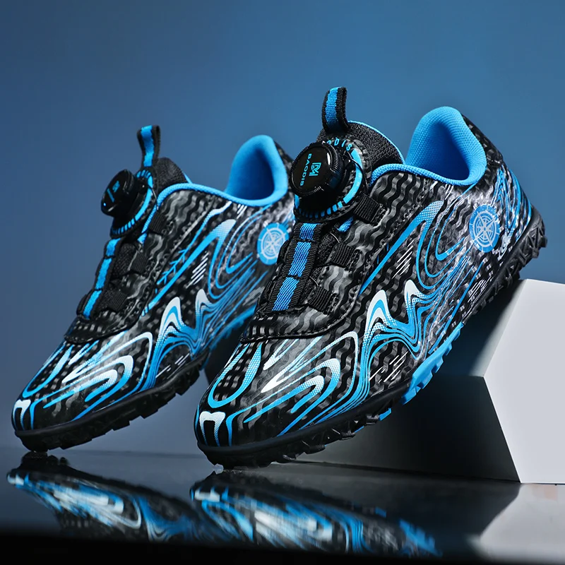 

Fashion Knob Light Short Spikes Football Shoes Boy Professional Anti-slip Training Shoes Children Breathable Kids Soccer Shoes