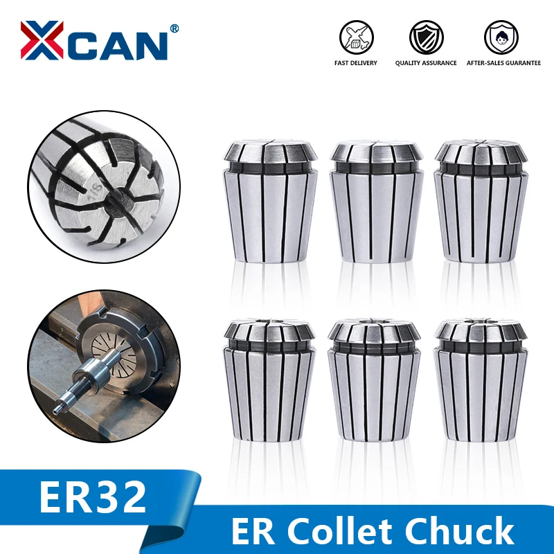 

XCAN Milling Chuck ER32 Collet Chuck 2.0-20mm 1/8'' 1/4'' 1/2'' Lathe Spring Collet Clamp For CNC Milling Cutter Tool Holder