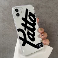 Street Brand Patta Phone Case For Iphone13 Pro Max Mini12 Pro MAX Plus Transparent phone accessories