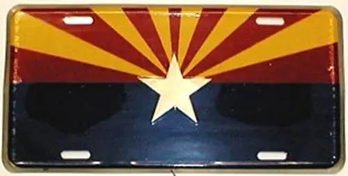 Dixie Arizona Starburst State Flag License Plate