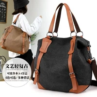 messenger canvas bag womens splicing frosted suede single shoulder bag fashion leisure versatile high capacity shoppers handbag