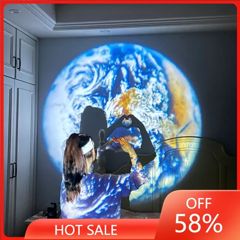 

Проекционная лампа креативный Галактический Светильник проектор фон атмосфера ночник праздничный Декор подарок на день рождения фото рек...