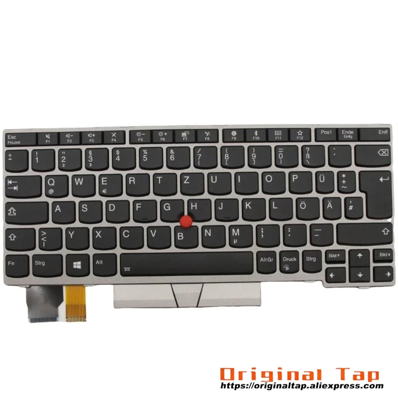 DE немецкая клавиатура с подсветкой для Lenovo Thinkpad X280 A285 X390 X395 L13 Yoga Gen 1 5N20W68240 5N20W68276
