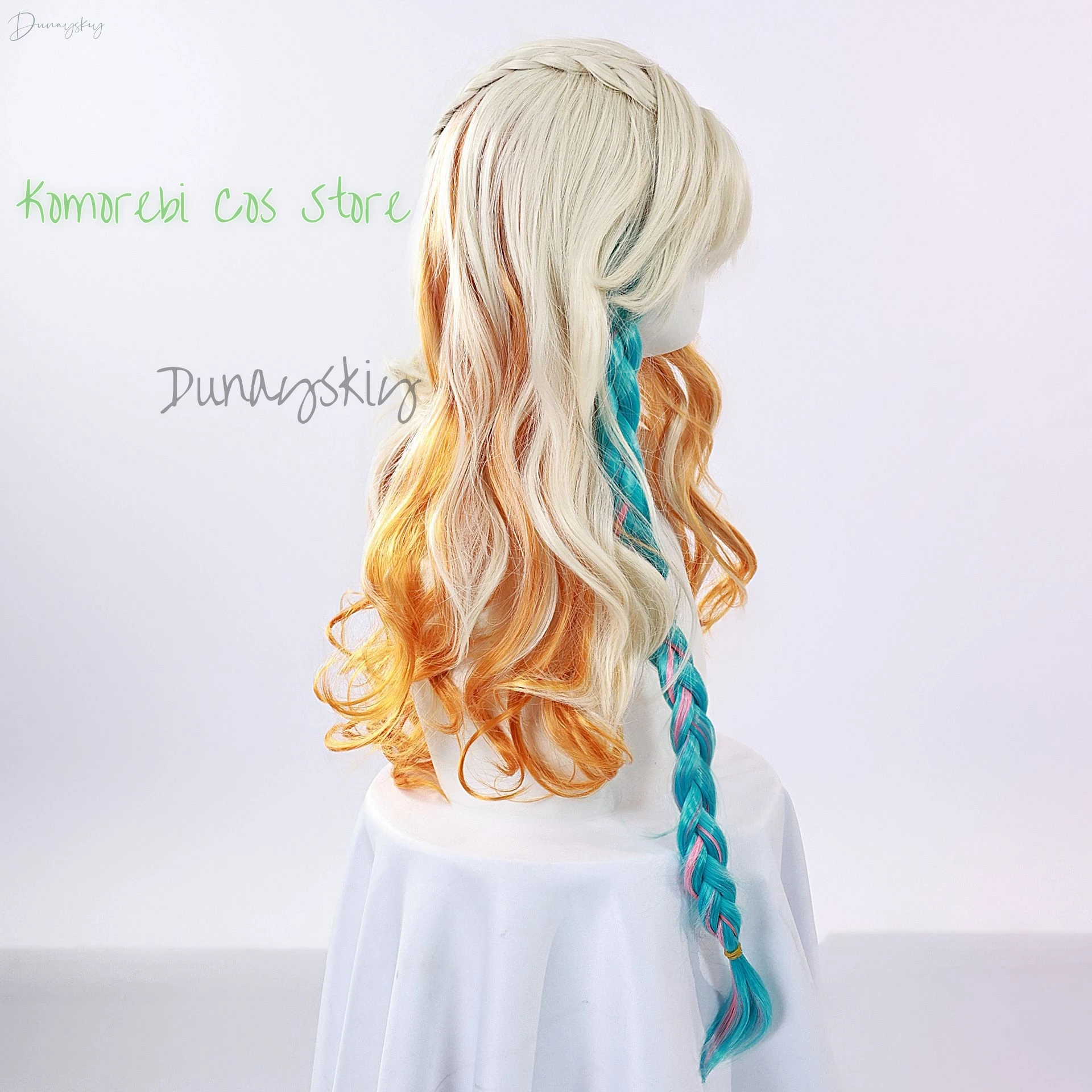 Аниме-игра Genshin Impact Xilonen парик для косплея золотисто-желтый длинные волосы