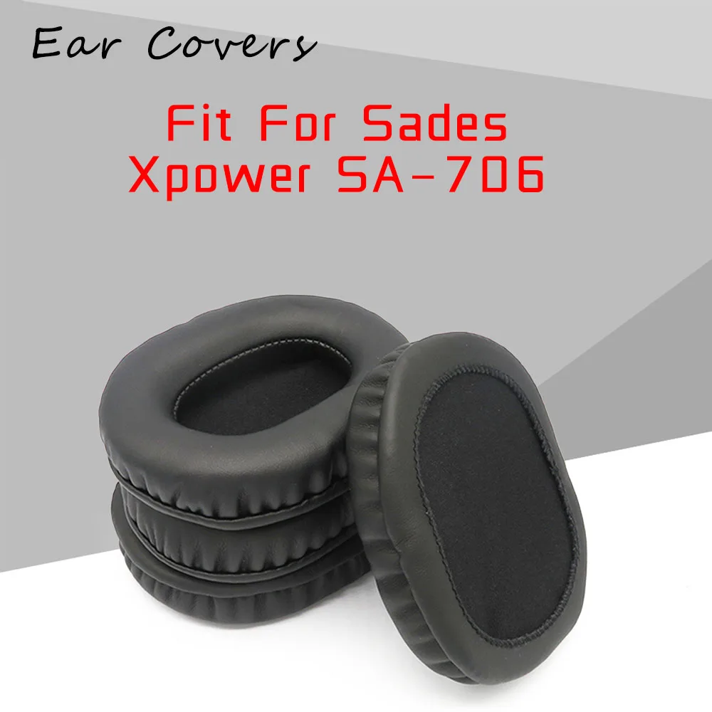 

Ear Pads For Sades Xpower SA-706 SA706 Headphone Earpads Replacement Headset Ear Pad PU Leather