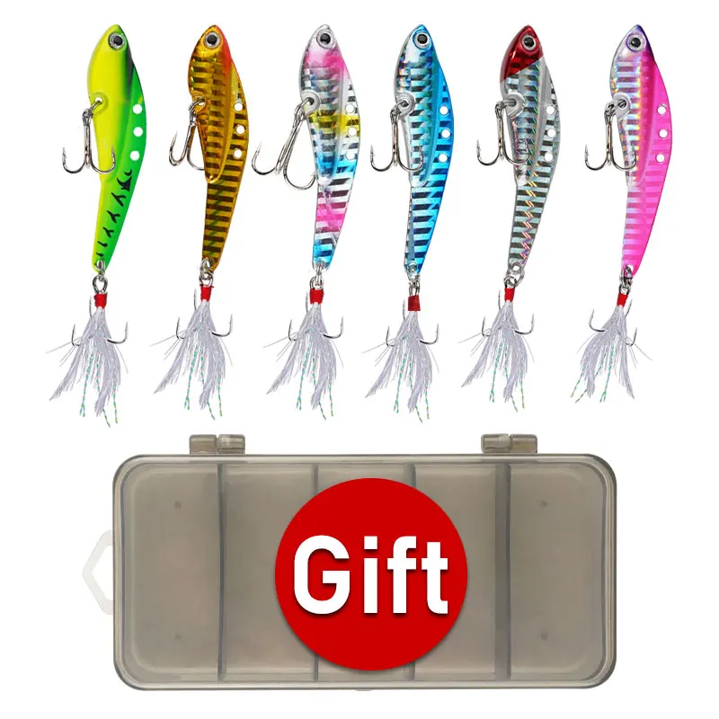 

5pcs 7g 10g 14g 18g 24g Metal Vib Vib Blade Bait Wobblers Vibration Sinking Sea Fish Lures Fishing Bait Casting Artificial