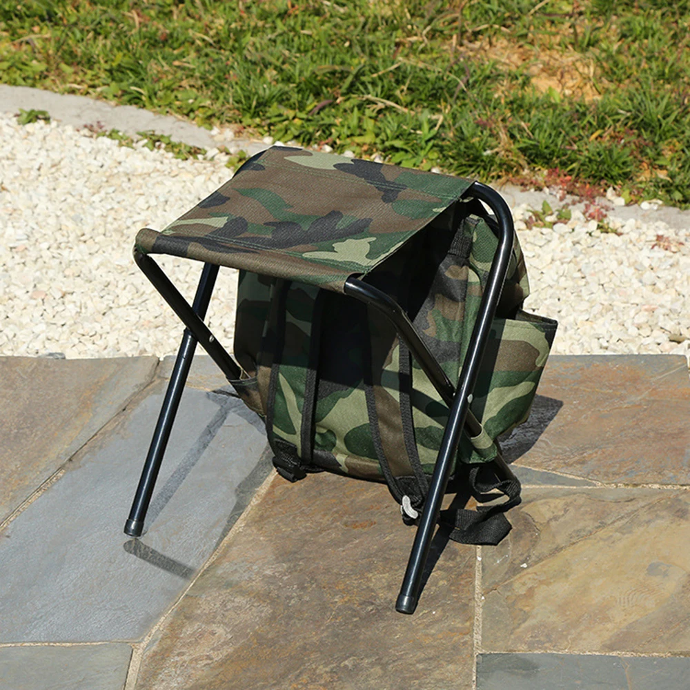 Folding Chair Outdoor Leisure Portable Folding Fishing Stool / Mountaineering Backpack Chair