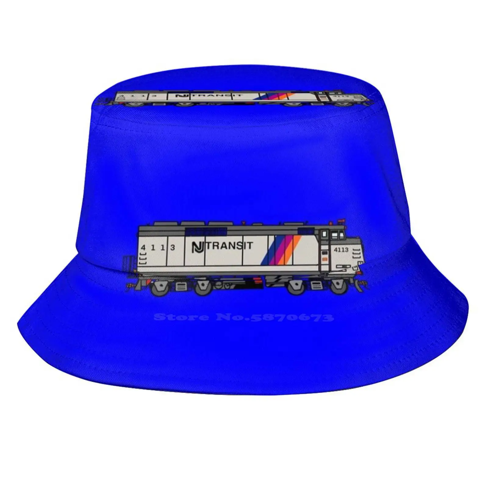 Nj Transit F40Ph Outdoor Sun Fishing Panama Hats Njtransit Commuter Usa F40Ph Blue Train Rails