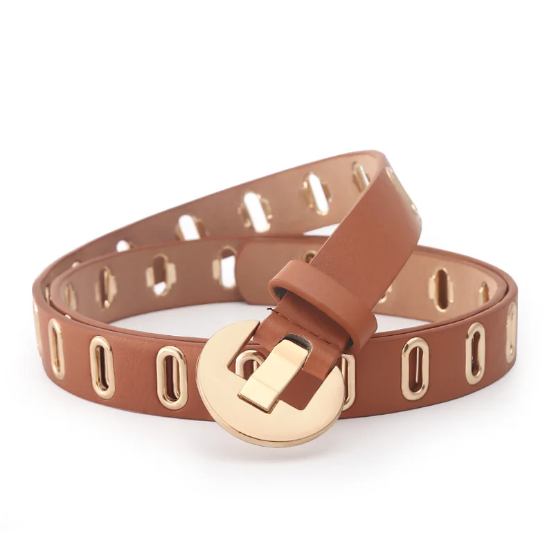 

Fashion Alloy Women Belt Belt Luxury for Women Belt Leather New Style Fashion Pin Buckle Jeans Decorative