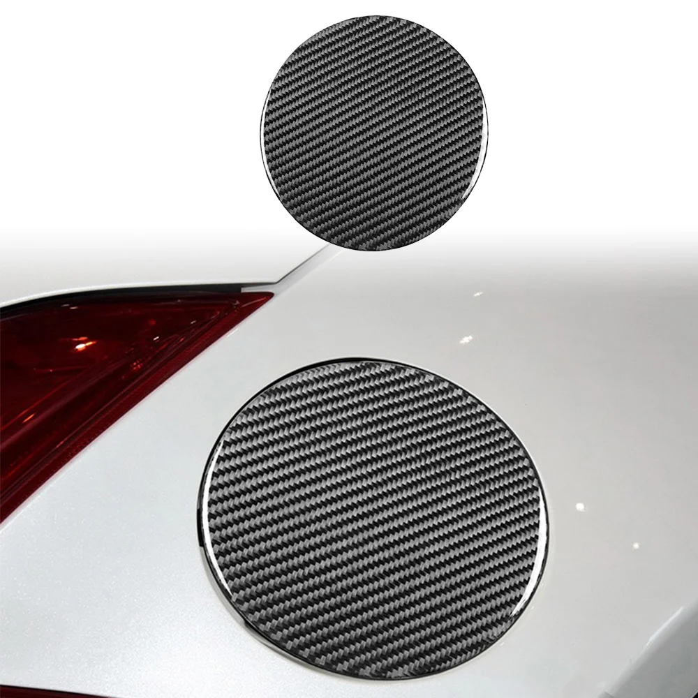 

Real Carbon Fiber For NISSAN 370Z Z34 2009-2022 Car fuel tank cover panel Decoration Stickers Auto Modification Accessories