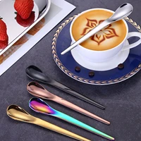 304 stainless steel mini spoon ice cream fruit dessert spoon tea spoon rose gold coffee tea spoon tableware