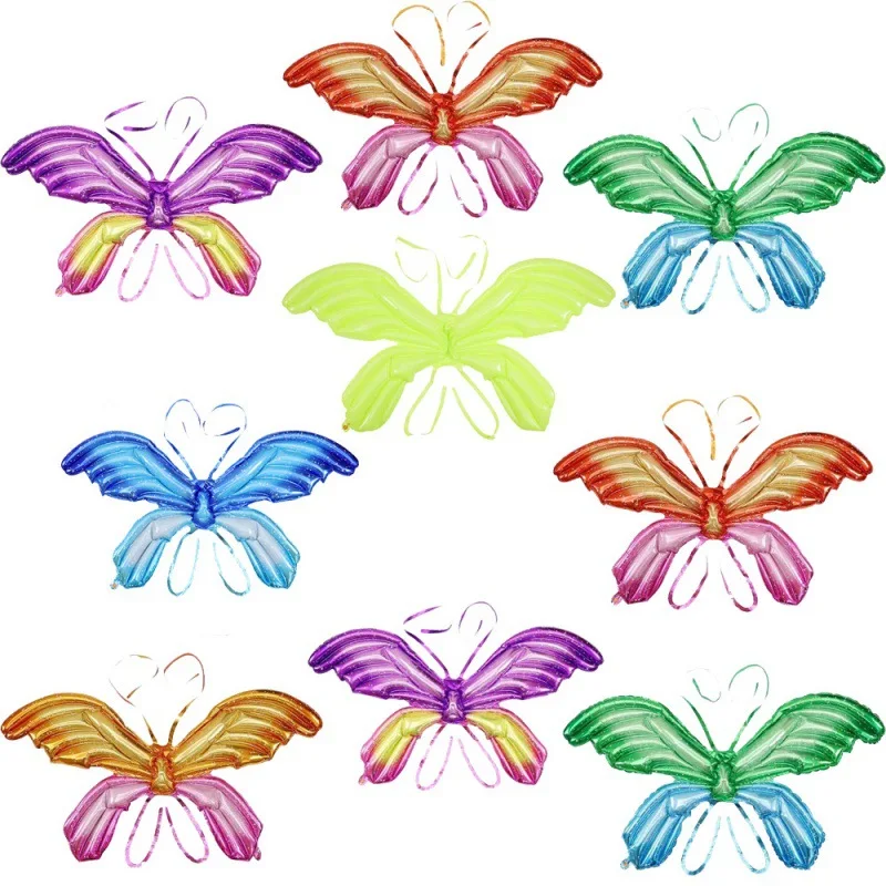 

New Back Hanging Butterfly Wing Aluminum Film Balloon Angel Baby Children's Day Wing Toy Balloon Wedding Birthday Party Supplies