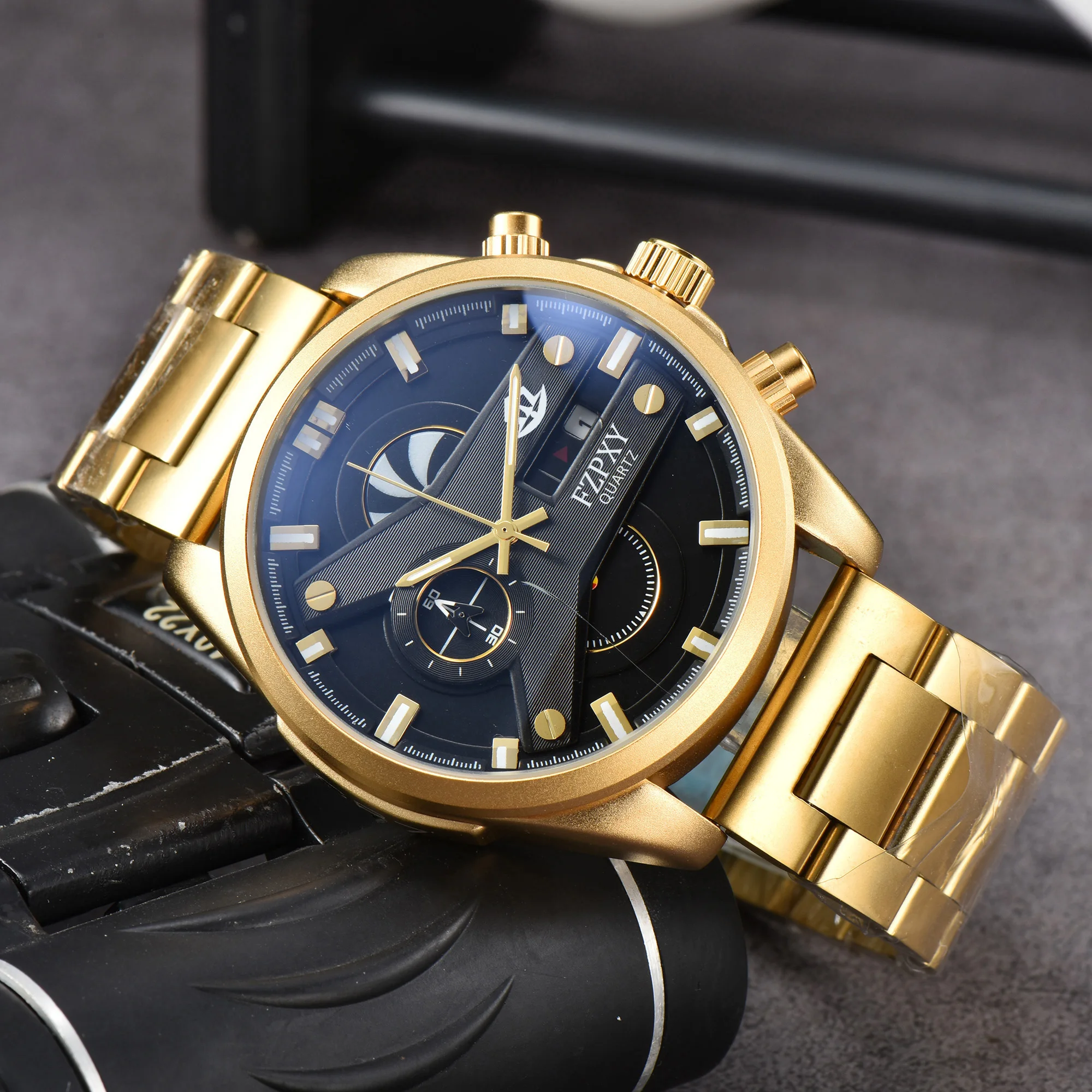 

Top Original Brand Watches For Mens Fashion Classic Square Waterproof Quartz Date WristWatch Luxury Sports AAA Male Clocks