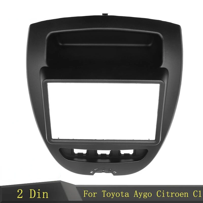 

7/10.1 Inche 2 Din автомобильный радиоприемник рамка для Toyota Aygo Citroen C1 Peugeot 107 2005-2014 Fascia Dash Kit DVD Радио панель покрытие для стереосистемы