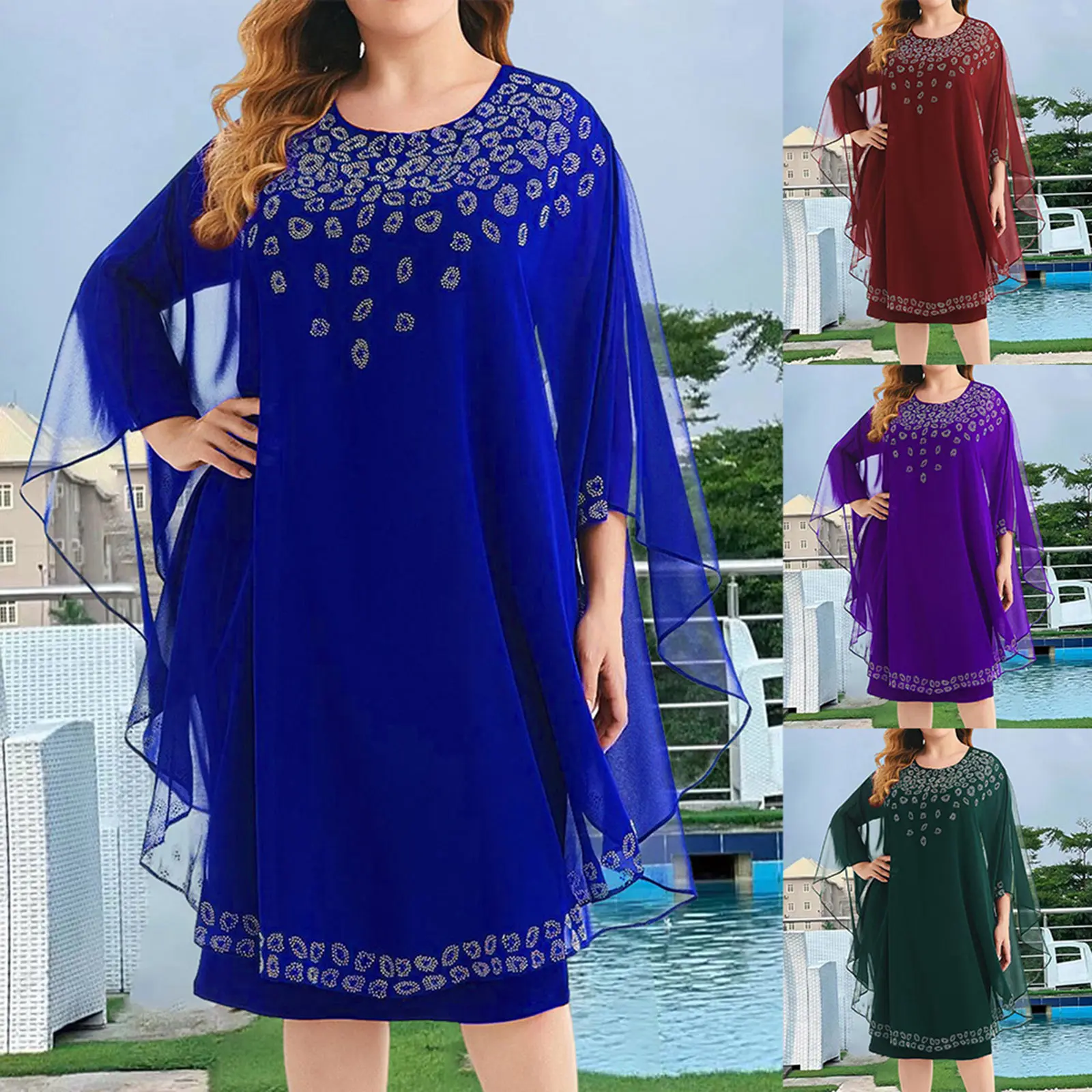 

Новинка 2023, женское элегантное вязаное кружевное платье-накидка, Модные Повседневные платья для беременных, летние платья макси для женщин