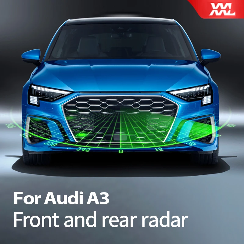 

For Audi A3 8Y 2020 2021 Interior Accessories decoration Parking Sensor Kit 4 Sensors Front Radar Sound Alert Indicator System