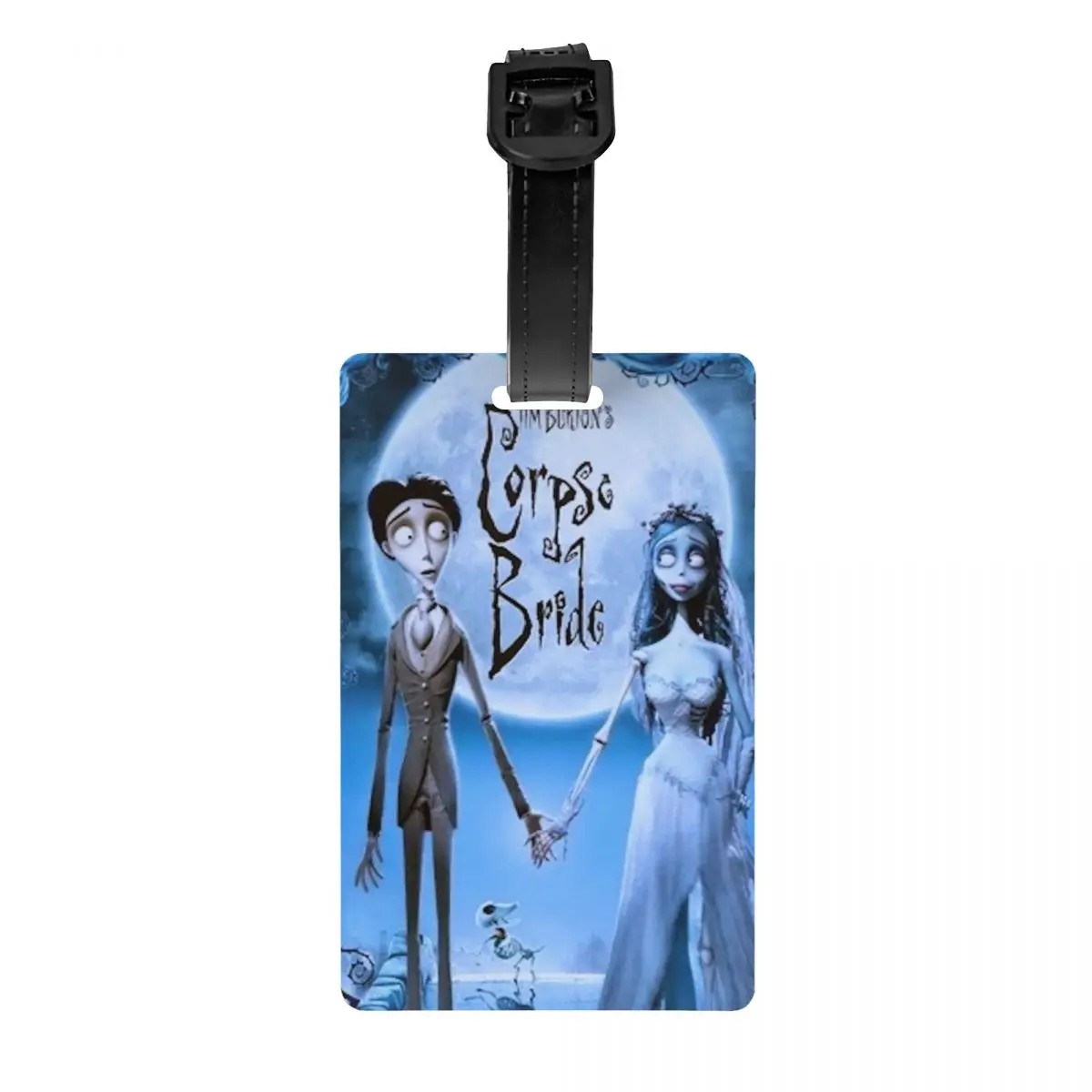 

Tim Burton Corpse Bride Luggage Tag for Suitcases Funny Halloween Horror Scary Movie Baggage Tags Privacy Cover ID Label