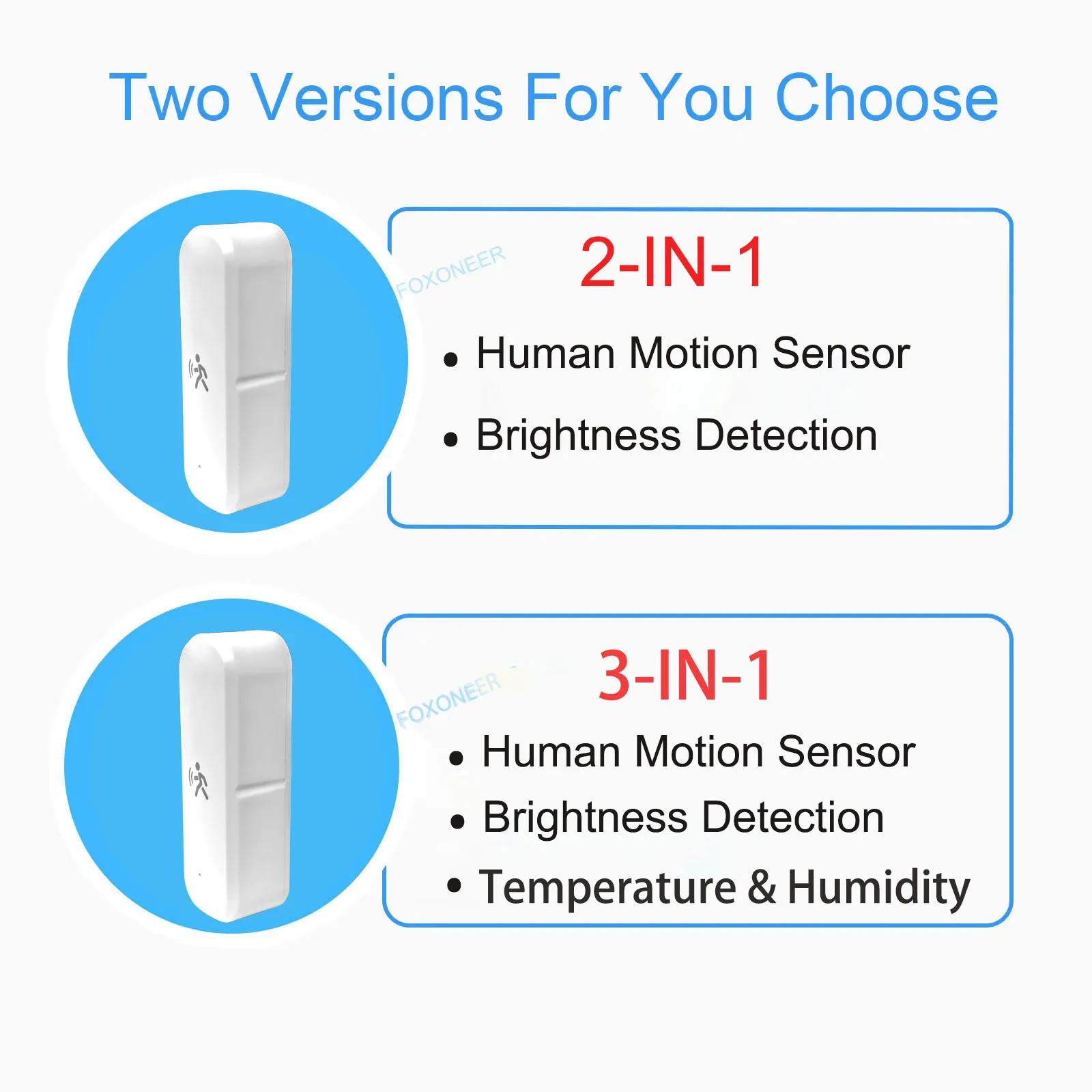 Фото ZigBee Smart Pir датчик движения человека детектор с датчиком температуры и влажности охранная система работает с домашним помощником №2
