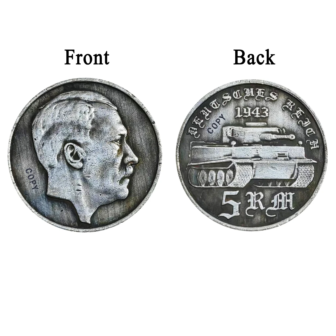 Коллекционные монеты в виде немецких танков