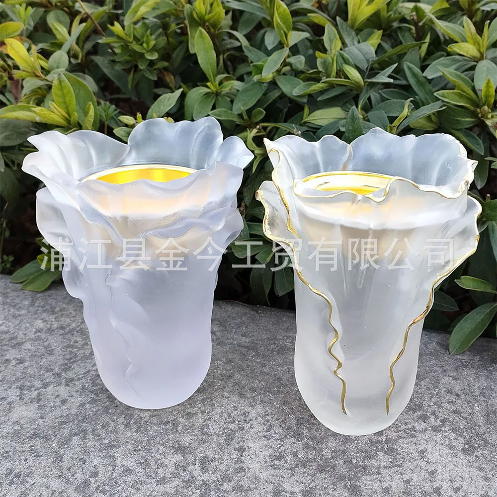 

16cm Arabic Crystal Incense Burners Creative Flower Muslim Censer for Home Yogo Office Decoration Holy Stick Burner Holder