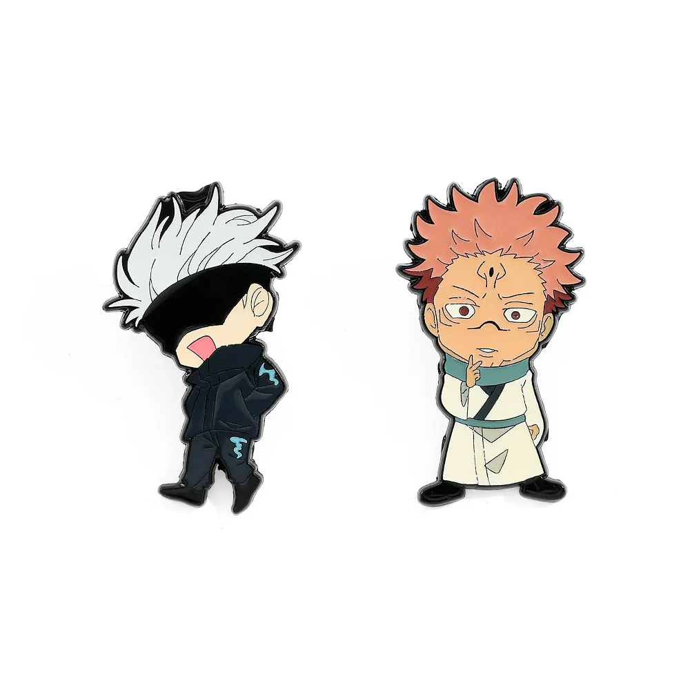 Эмалированные булавки Gojo Satoru Itadori Yuji ювелирные изделия juютсу Kaisen Chibi на заказ