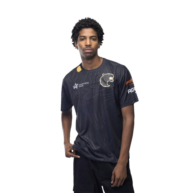 Футболка с коротким рукавом для мужчин и женщин Бразилия FURIA Черная пантера 2024