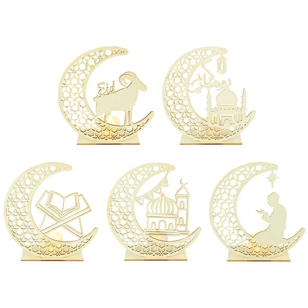 Искусственная подвеска деревянные исламские свечи фотообои Рамадан ИД Мубарак