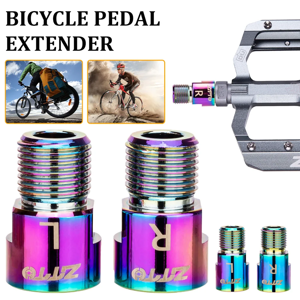 

MTB Bicycle Pedal Extension Bolts Spacers 16MM/20MM Bike Pedal Extender Axle Crank Accessories For Bike Pedals