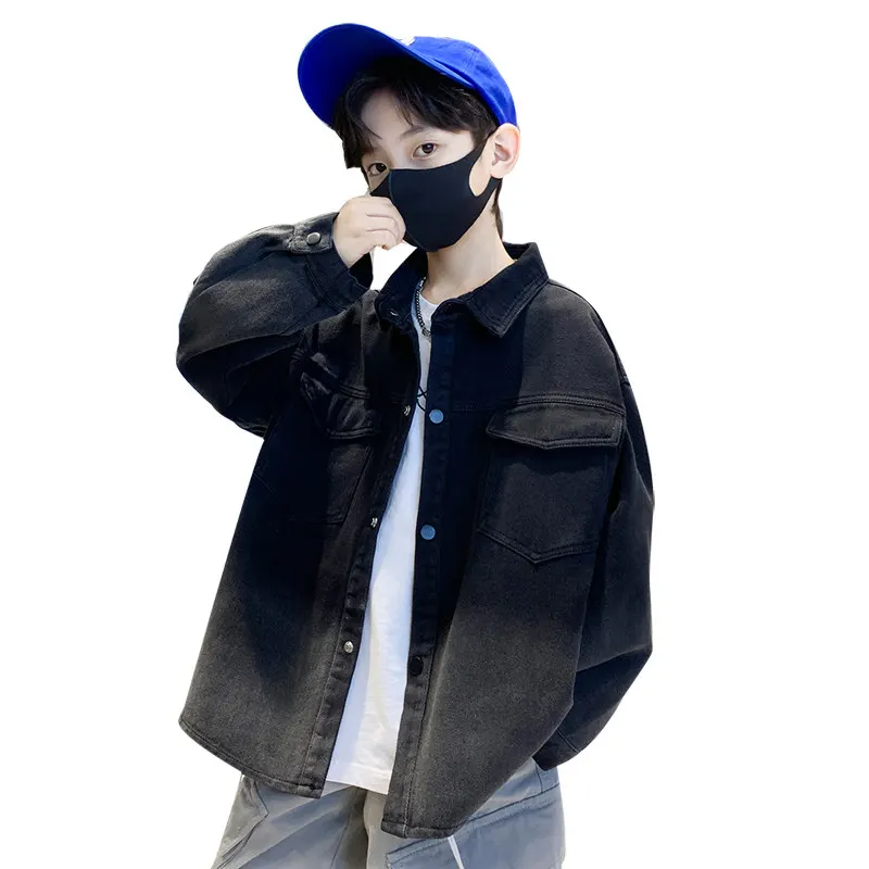 

Куртка детская демисезонная хлопковая с градиентом, на возраст 5-14 лет