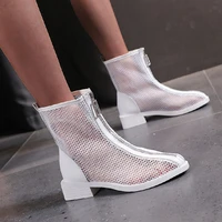2022 women boots summer new fashion fashion thick soled high top ladies sandals mesh breathable comfortable short boots