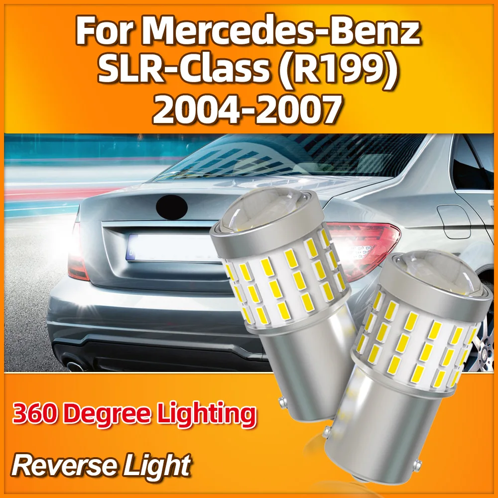 2 шт. автомобильные фонари заднего хода P21W BA15S 1156 12 В 6 Вт 3400LM лампы для Mercedes Benz SLR-Class