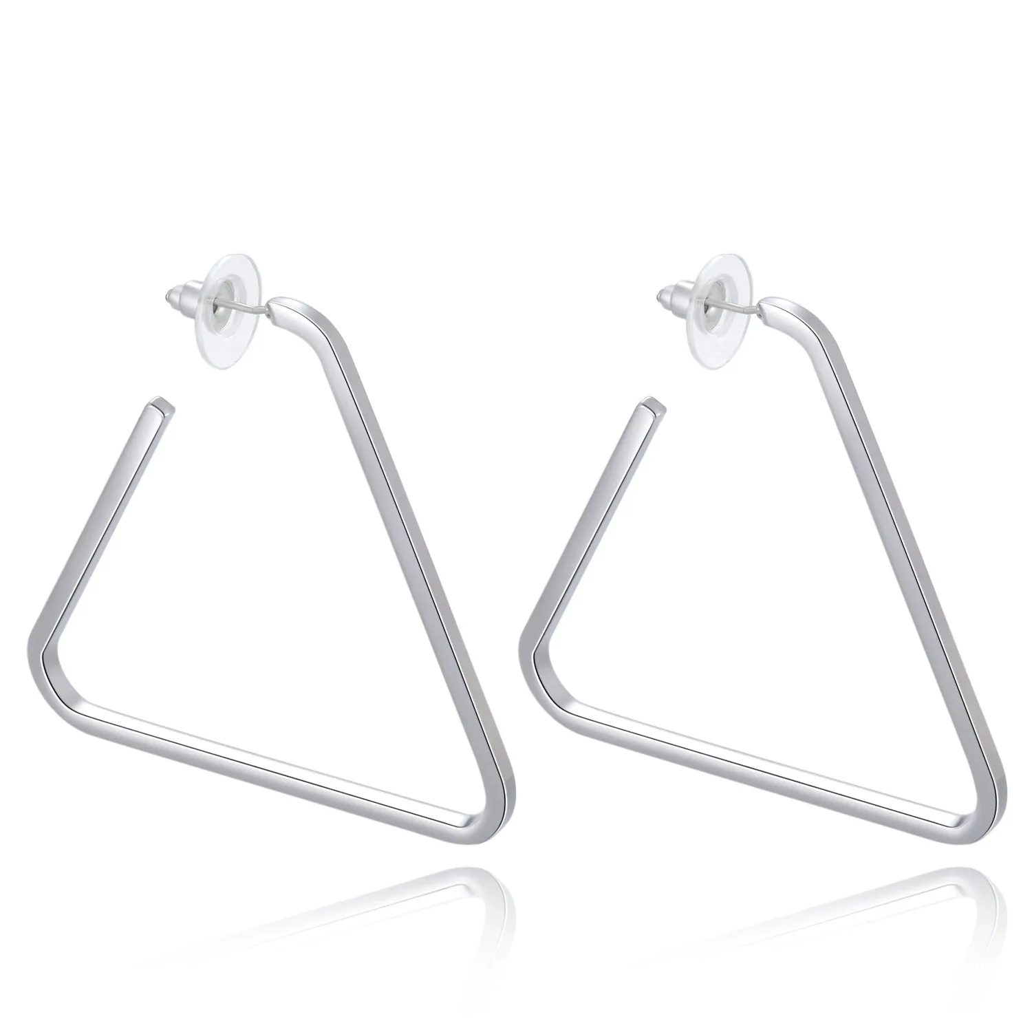 

Free Shipping Friday520 Women's Earrings 925 Big Hoop Fashion Simple Statement Trendy Jewelry Stainless Steal