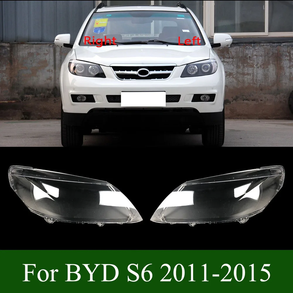 

For BYD S6 2011-2015 Kap Lampu Transparan Penutup Lampu Depan Penutup Lampu Depan Kerangka Lensa Plexiglass