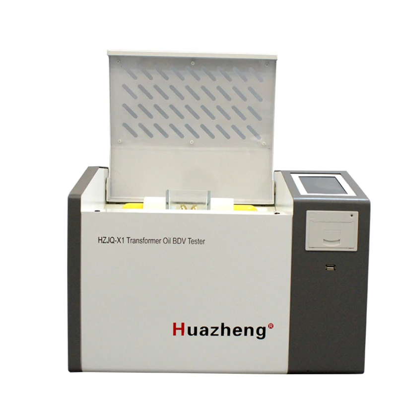 

Huazheng Electric transformer oil dielectric strength testing equipment laboratory 100kv breakdown voltage (bdv) test kit