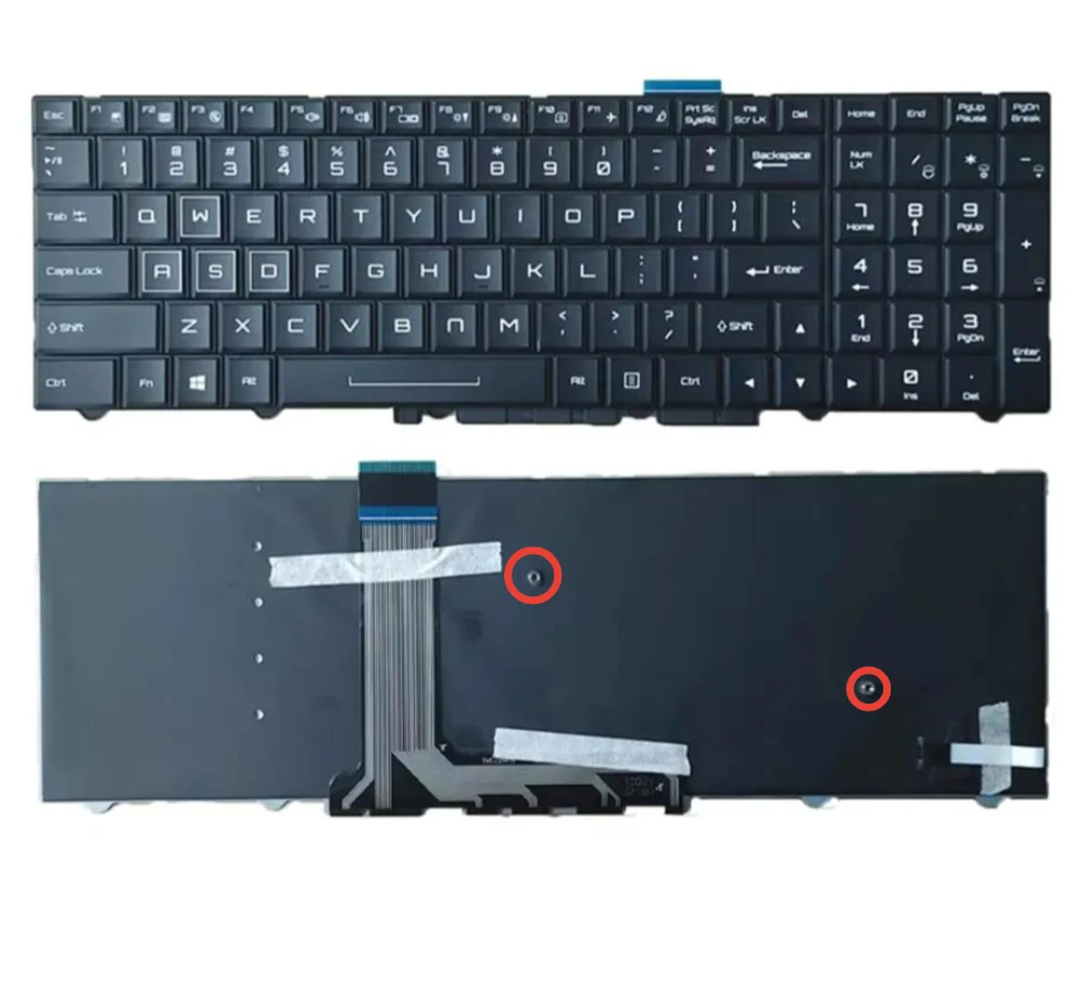 Фото Клавиатура для ноутбука с RGB-подсветкой, XIN-US-Русский Макет для Clevo P750 P751 P755 P770 P771 P775 P870 P750TMG №1