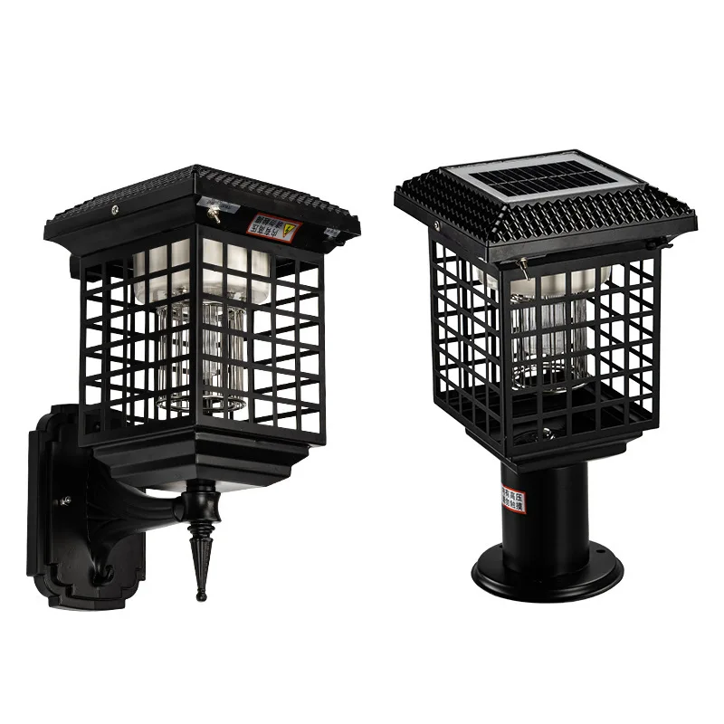 Противомоскитная лампа ANITA на солнечной батарее Современная наружная черная