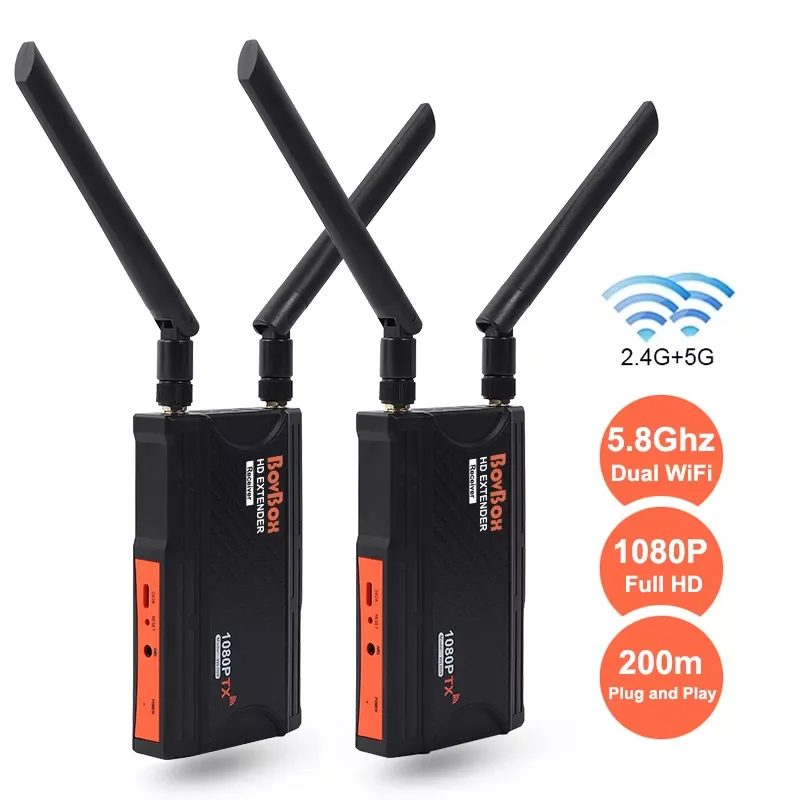 

Беспроводной Wi-Fi HDMI видеопередатчик и приемник, 200 м