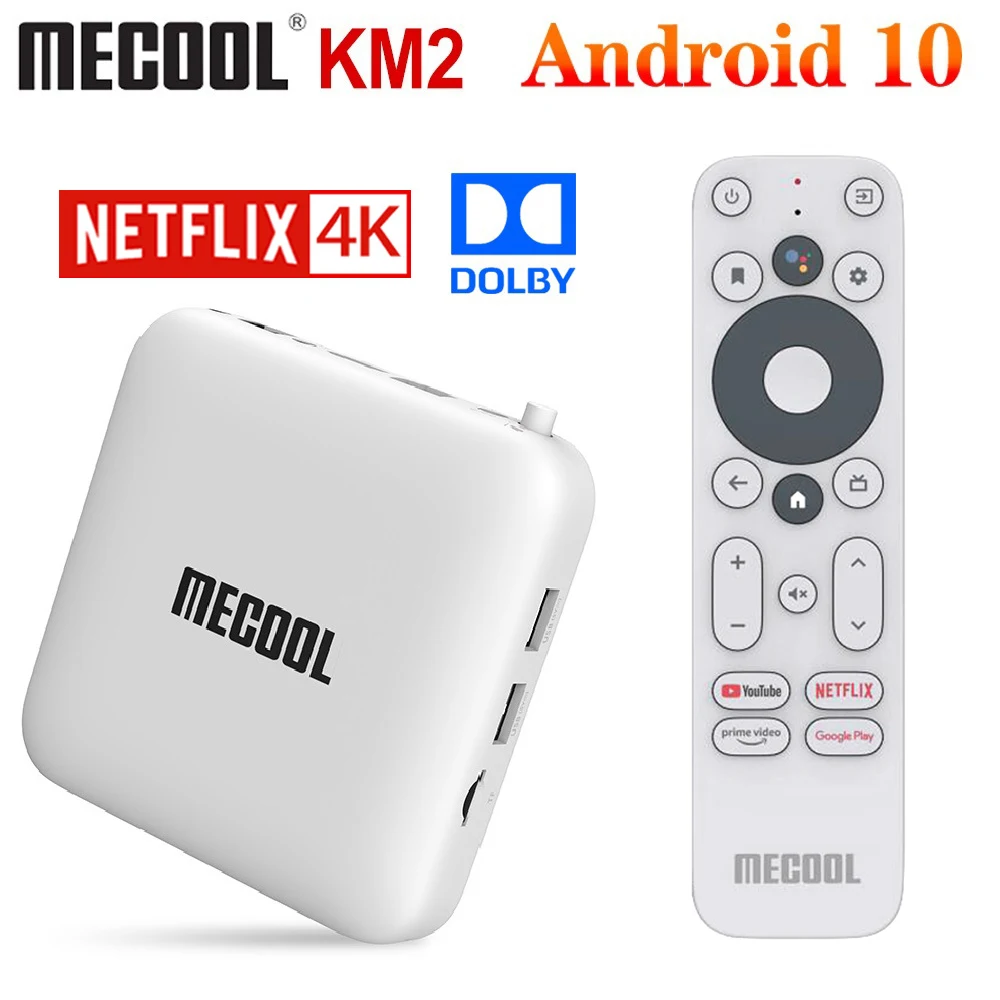 

Mecool KM2 4K TV Box Android 10 ATV Google Certified 2GB 8GB DDR4 USB3.0 SPDIF Ethernet Wifi Prime Video Set Top Box