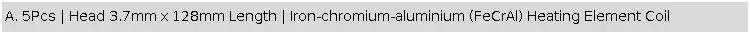5/10/15pcs AC 220V 300/500W Heating Element Coil Forging Pottery Heating Heater Element Wire Coil 3.7x128mm 4x206mm 3.7x122m