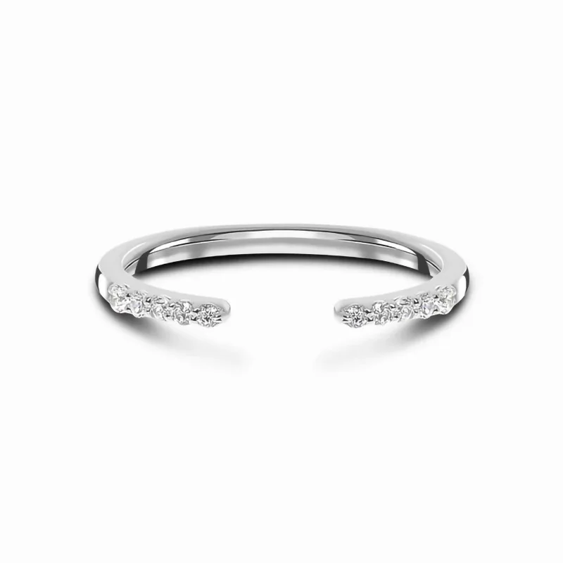 

Hot sale S925 sterling silver micro-zircon opening adjustable ring for female minority design, simple and luxurious