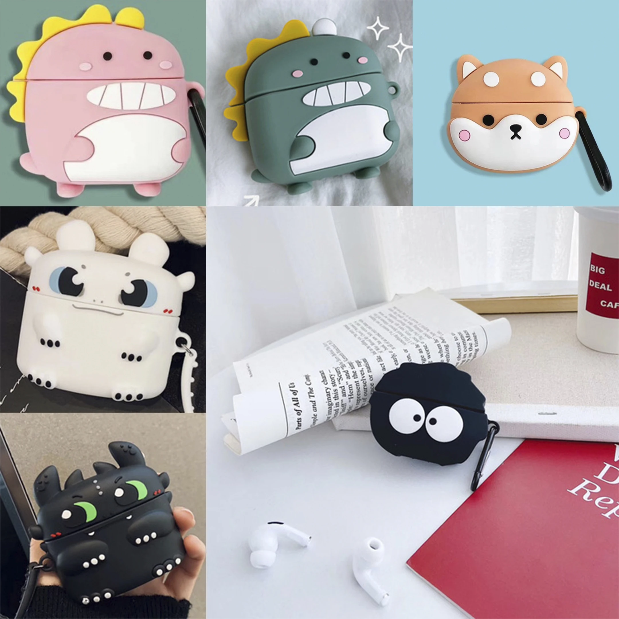 

3D Cartoon Case For realme buds air 3 Silicone soft shell For Realme Air3 Bluetooth Earphone Protective Cover