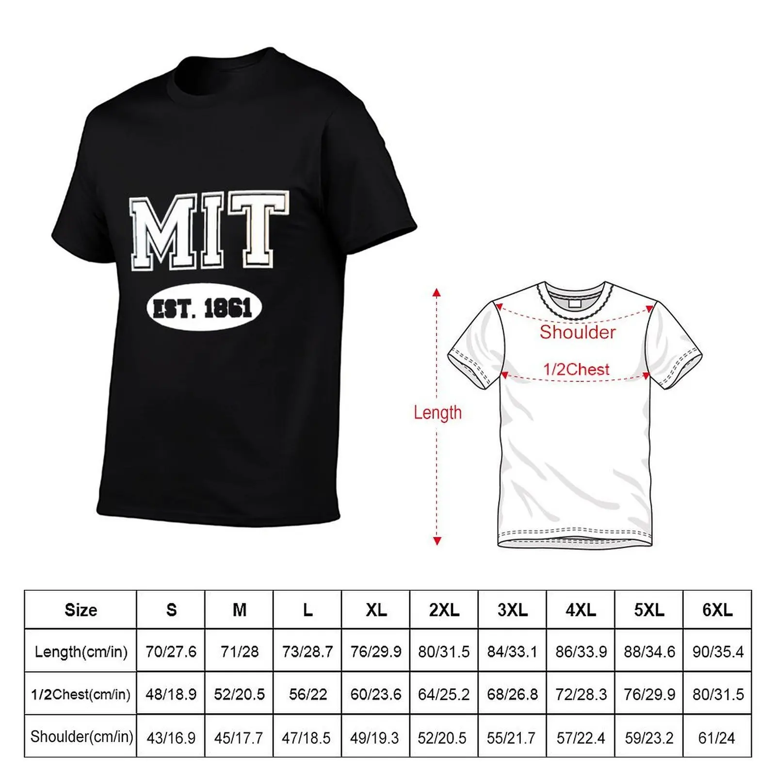 MIT EST 1861 |   Футболка MASSACHUSETTS VARSITY с модным принтом (art.: 3920dbe608ae5) - 3920dbe608ae5