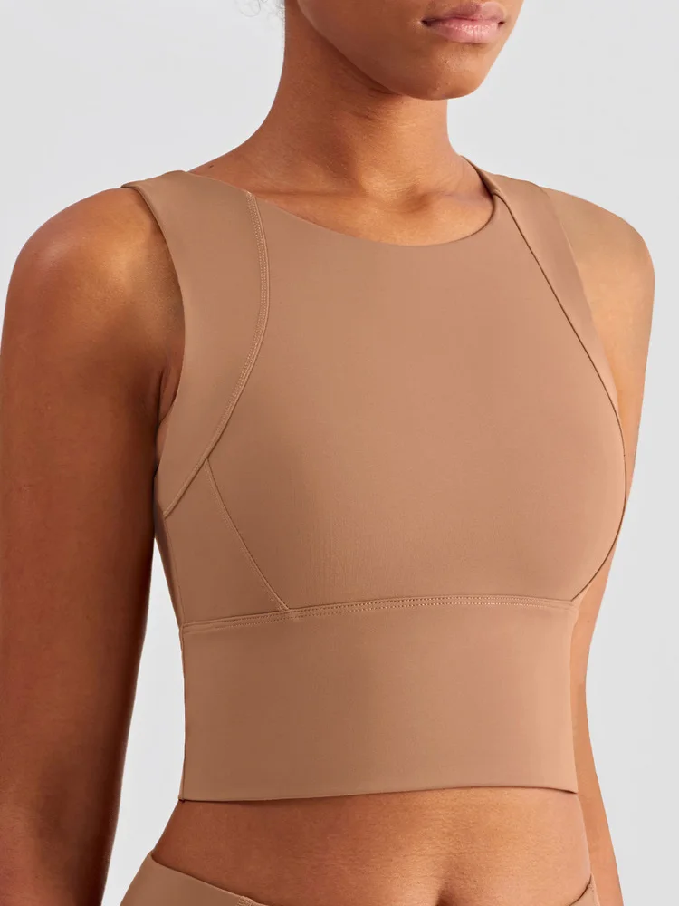 

ASHEYWR New Thicken Push Up Bras Women Shockproof High Elastic Solid Fitness Vest Tops Skinny Workout Underwear Female