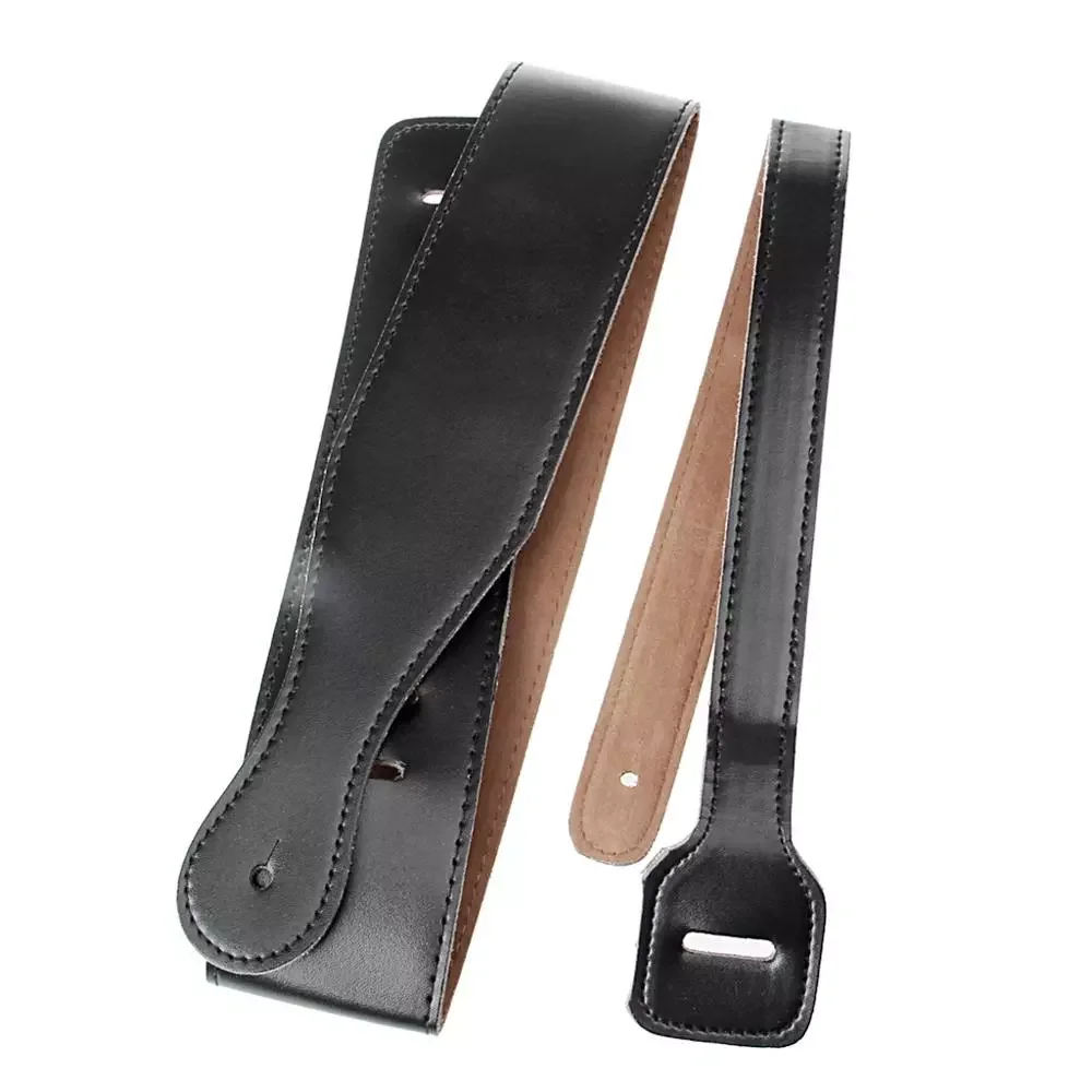 

Soft PU Leather Thick Strap For Electric Acoustic Guitar Bass Black