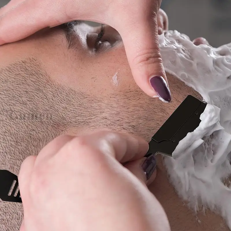 Мужская подмышка для волос и бороды черный металлический парикмахерский ручной